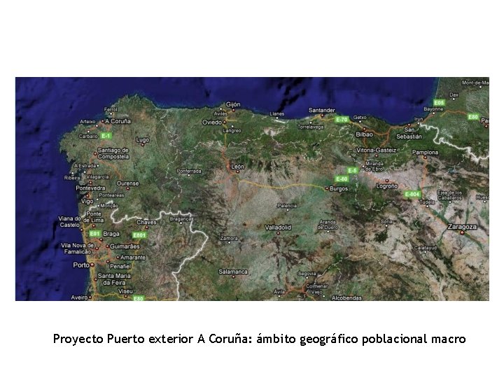 Proyecto Puerto exterior A Coruña: ámbito geográfico poblacional macro 