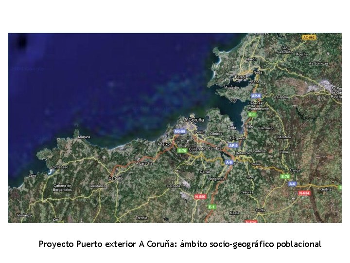 Proyecto Puerto exterior A Coruña: ámbito socio-geográfico poblacional 