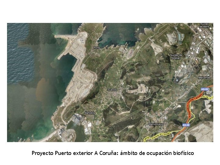 Proyecto Puerto exterior A Coruña: ámbito de ocupación biofísico 