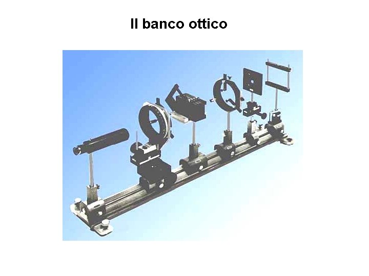 Il banco ottico 