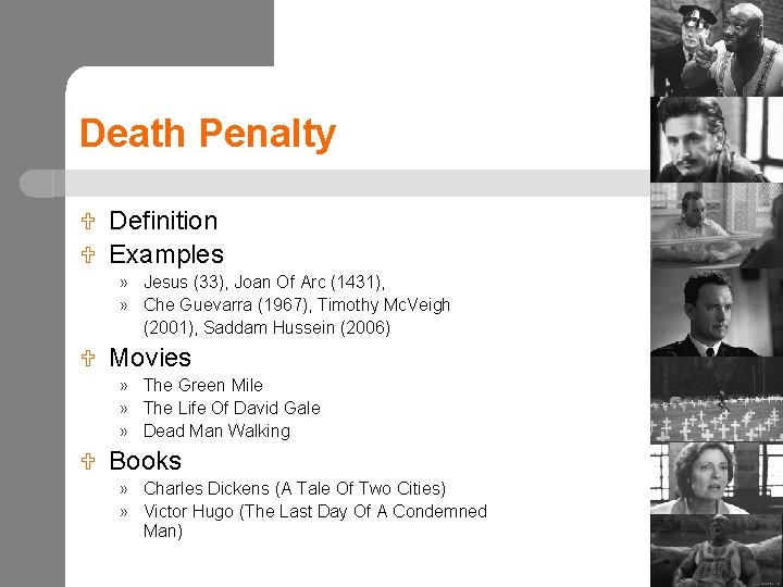 Death Penalty Definition U Examples U » Jesus (33), Joan Of Arc (1431), »