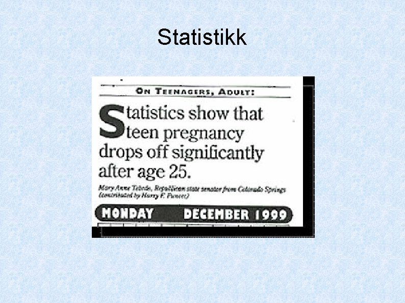 Statistikk 