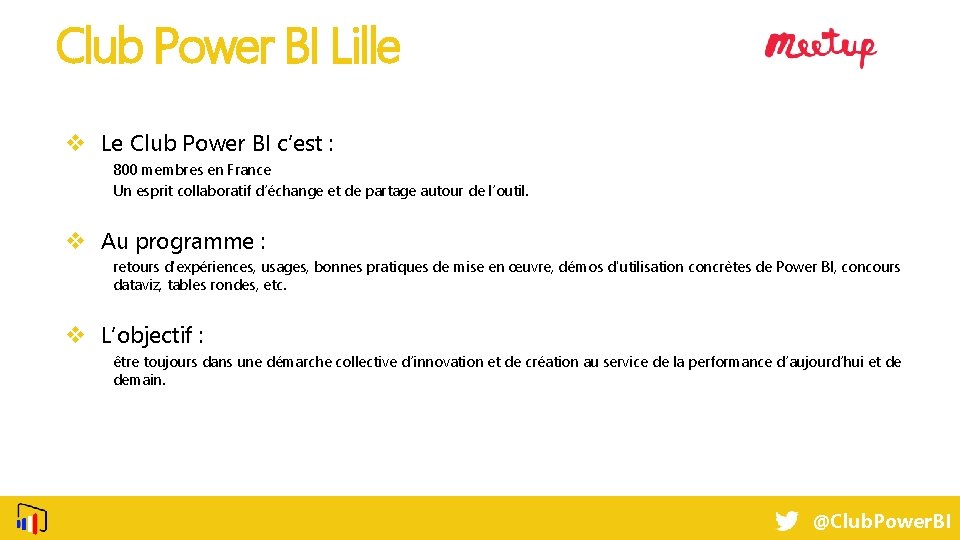 Club Power BI Lille v Le Club Power BI c’est : 800 membres en