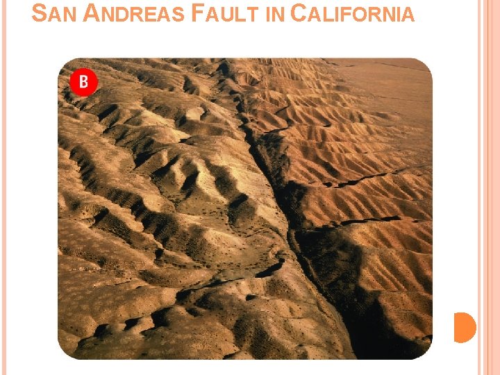 SAN ANDREAS FAULT IN CALIFORNIA 