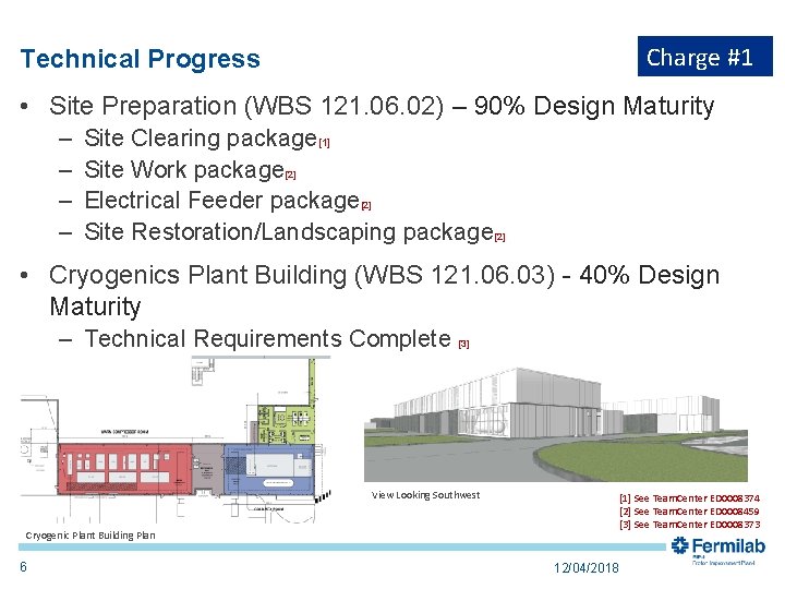Charge #1 Technical Progress • Site Preparation (WBS 121. 06. 02) – 90% Design