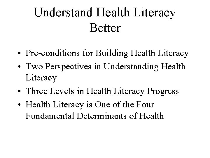 Building Capacity to Increase Health Literacy in China