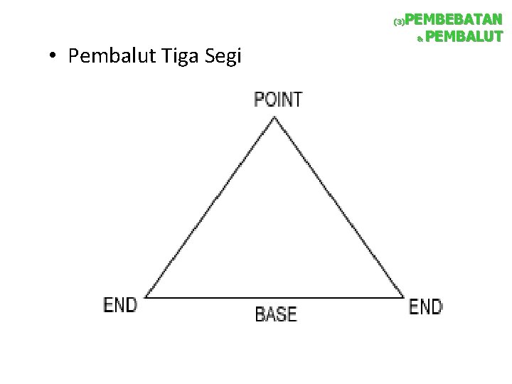 PEMBEBATAN & PEMBALUT (3) • Pembalut Tiga Segi 