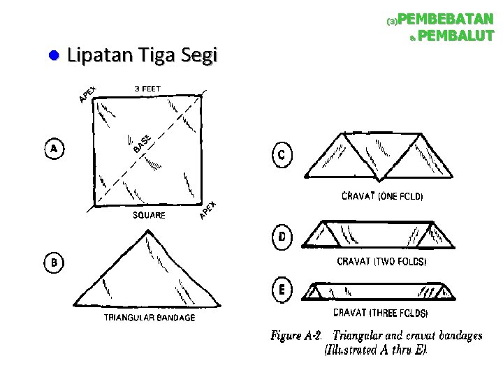 PEMBEBATAN & PEMBALUT (3) l Lipatan Tiga Segi 