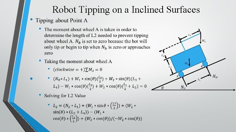Robot Tipping on a Inclined Surfaces • 