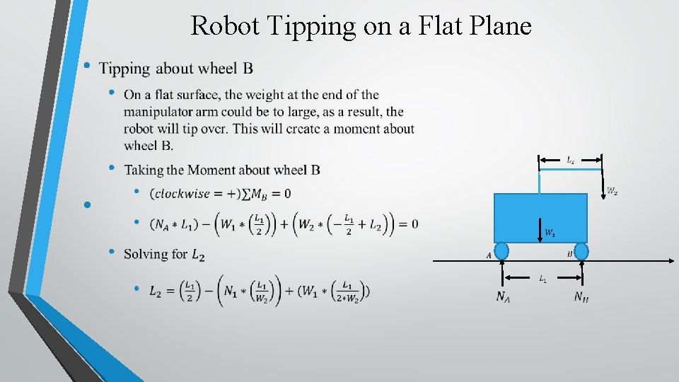 Robot Tipping on a Flat Plane • 