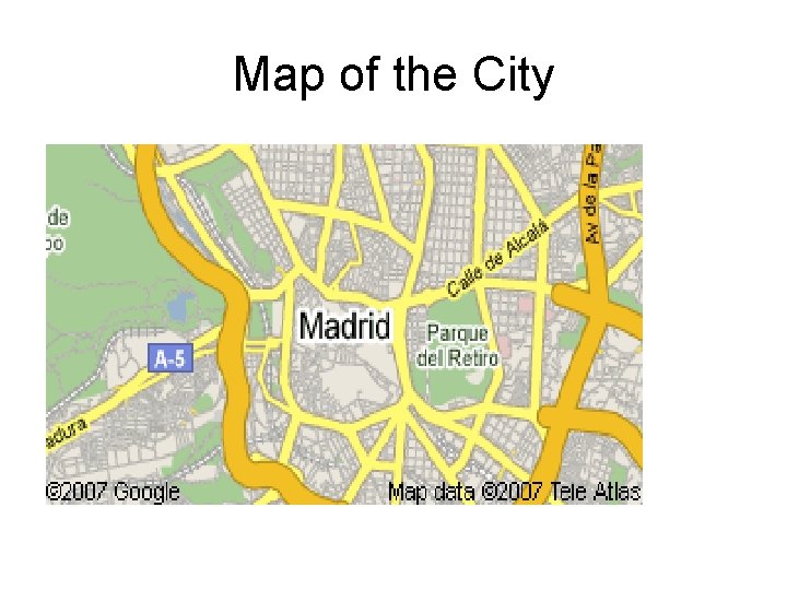 Map of the City 