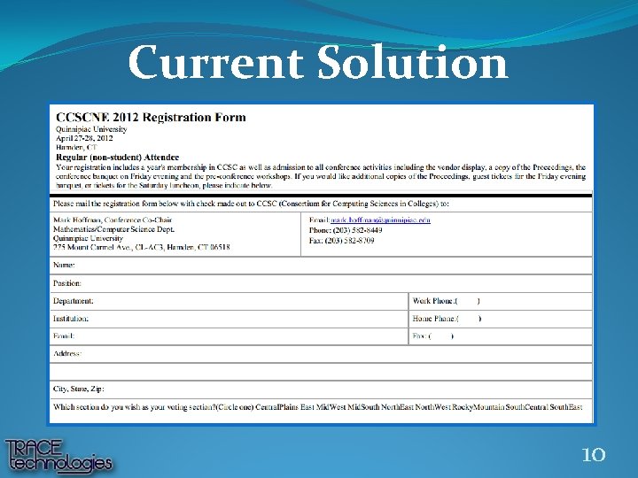 Current Solution 10 