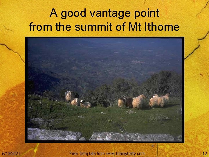 A good vantage point from the summit of Mt Ithome 6/13/2021 Free Template from