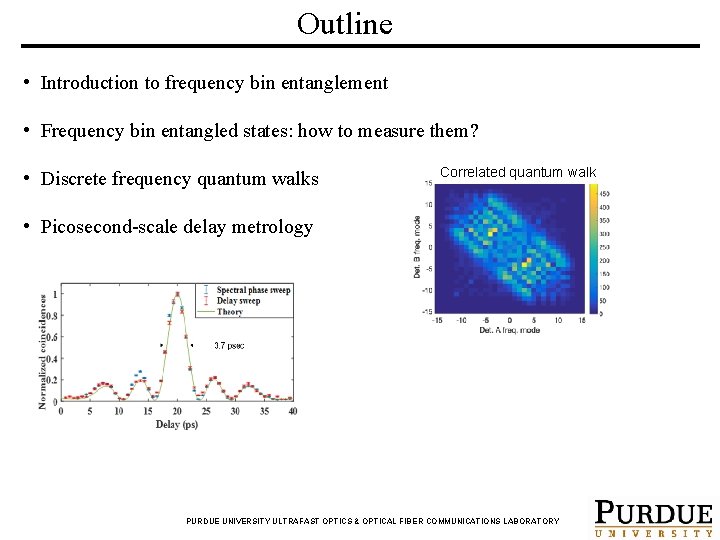 Outline • Introduction to frequency bin entanglement • Frequency bin entangled states: how to