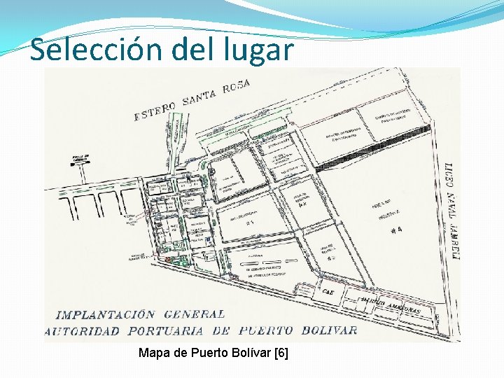 Selección del lugar Mapa de Puerto Bolívar [6] 