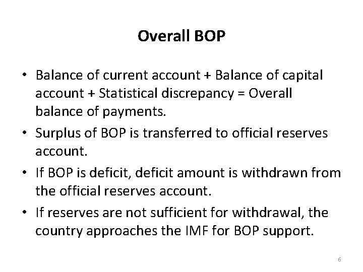 SESSION 15 TO 18 Balance of Payment Prof