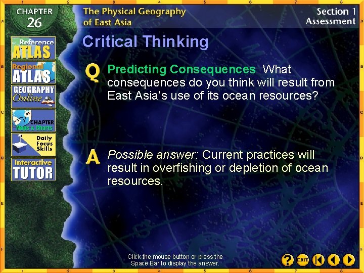 Critical Thinking Predicting Consequences What consequences do you think will result from East Asia’s