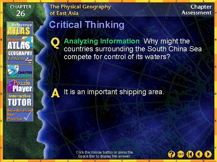 Critical Thinking Analyzing Information Why might the countries surrounding the South China Sea compete