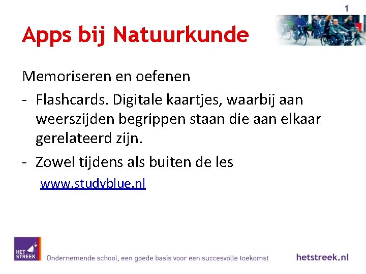 Apps bij Natuurkunde Memoriseren en oefenen - Flashcards. Digitale kaartjes, waarbij aan weerszijden begrippen