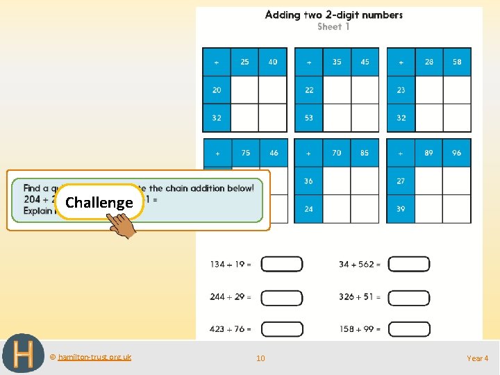 Challenge © hamilton-trust. org. uk 10 Year 4 