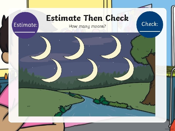 Estimate Then Check How many moons? 