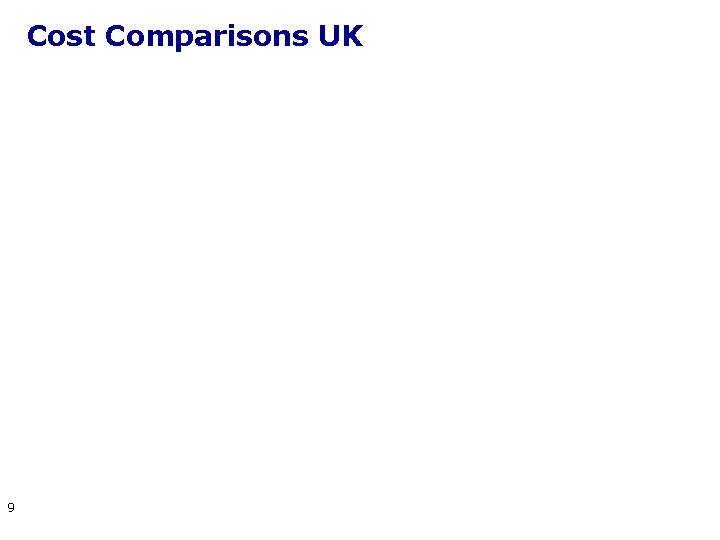 Cost Comparisons UK 9 