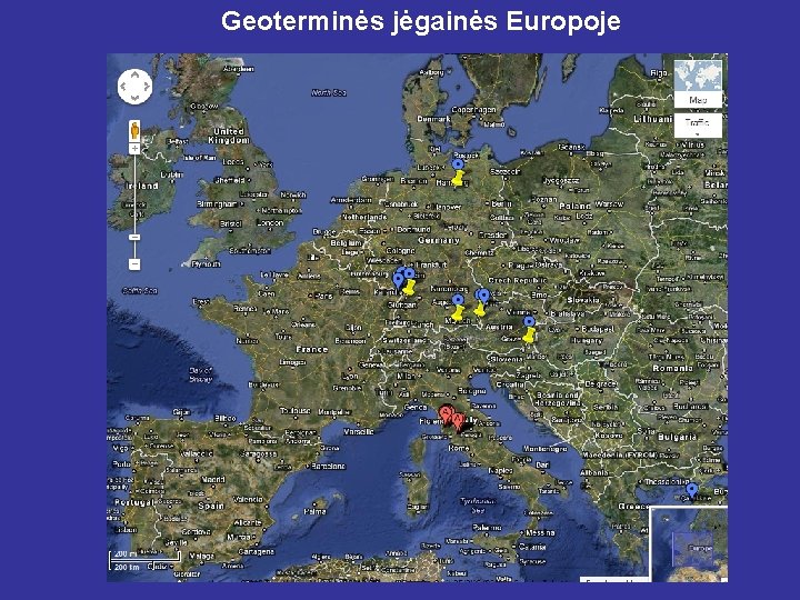 Geoterminės jėgainės Europoje 