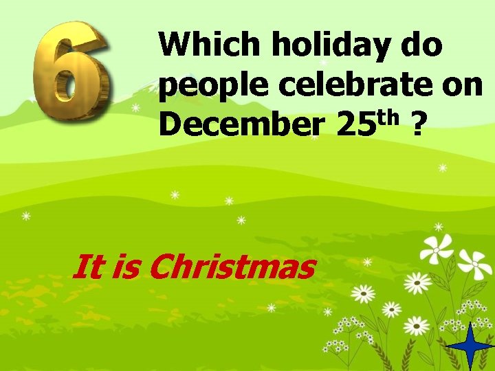 Which holiday do people celebrate on th December 25 ? It is Christmas 