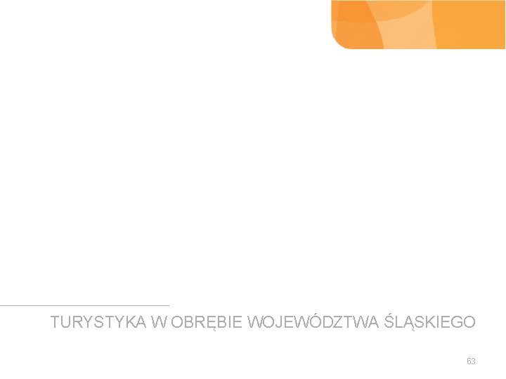 TURYSTYKA W OBRĘBIE WOJEWÓDZTWA ŚLĄSKIEGO 63 