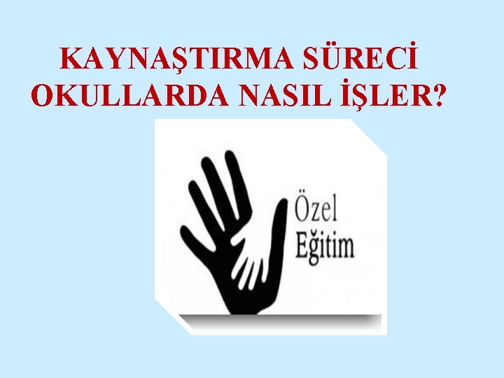 KAYNAŞTIRMA SÜRECİ OKULLARDA NASIL İŞLER? 