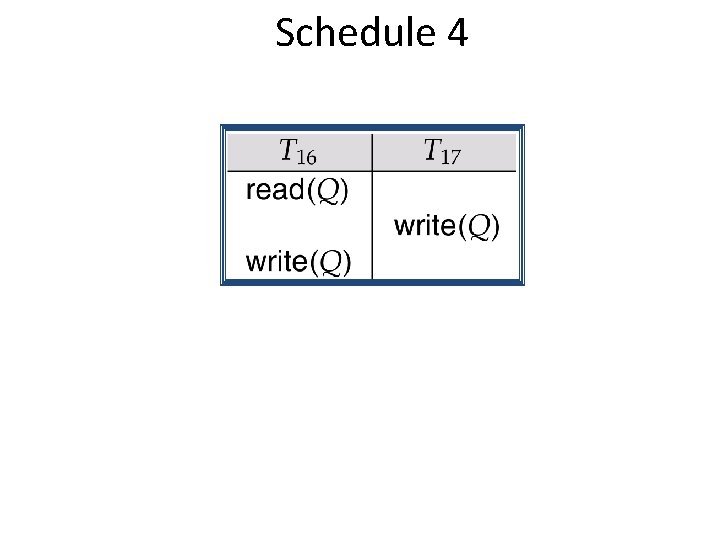 Schedule 4 
