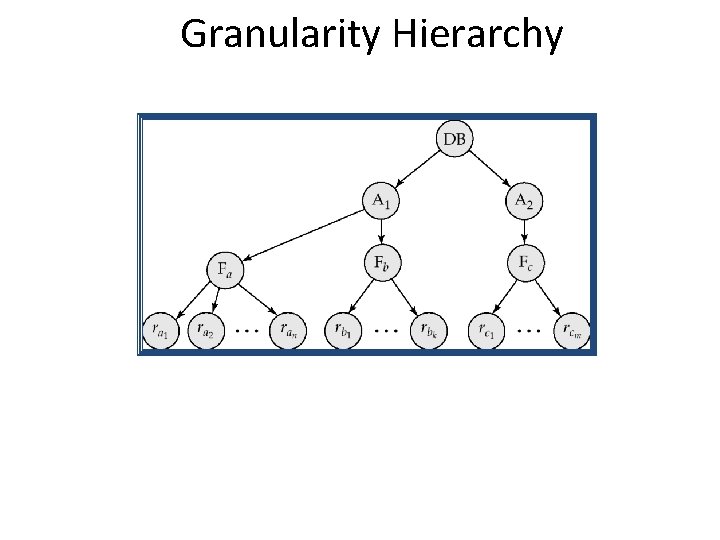 Granularity Hierarchy 
