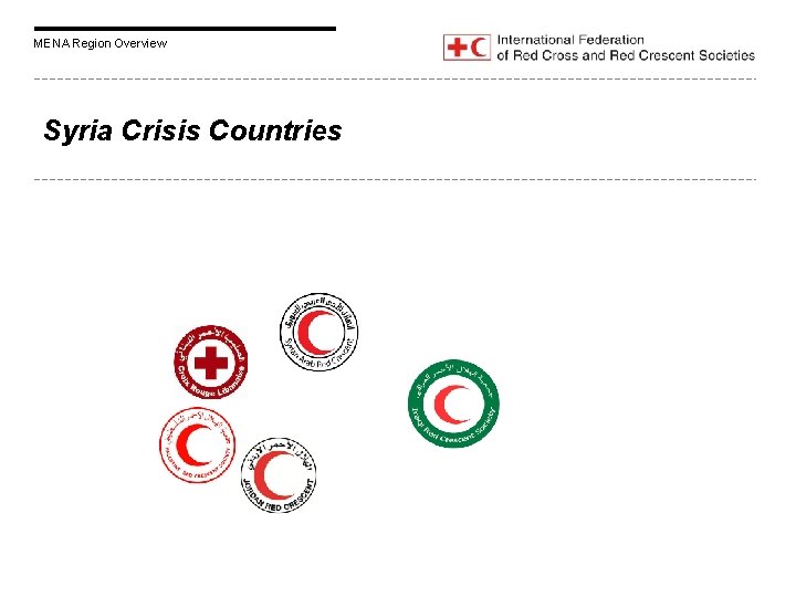 MENA Region Overview Syria Crisis Countries 