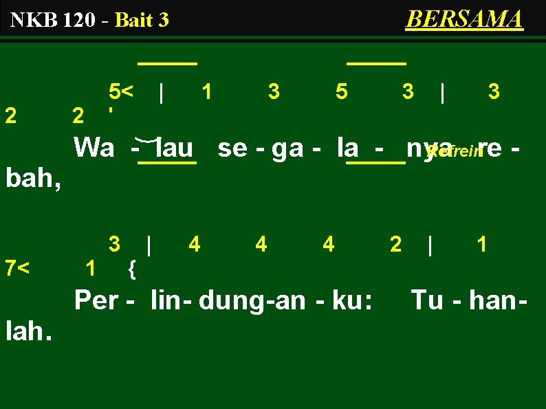 BERSAMA NKB 120 - Bait 3 2 5< ' 2 | 1 3 5