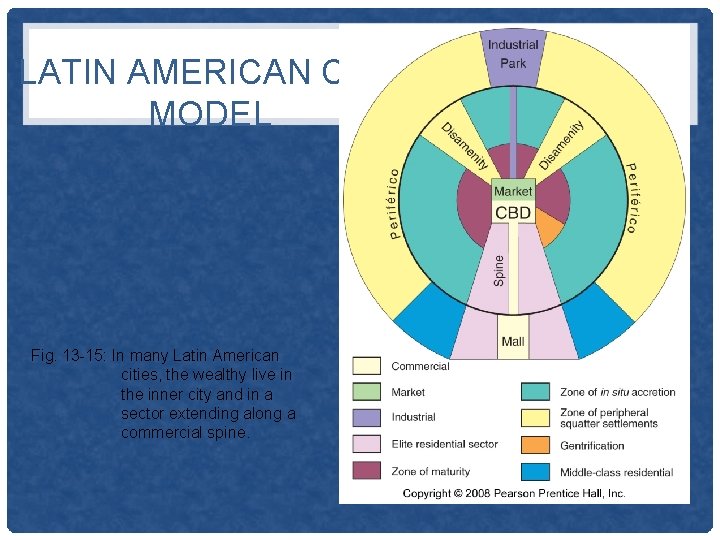 LATIN AMERICAN CITY MODEL Fig. 13 -15: In many Latin American cities, the wealthy