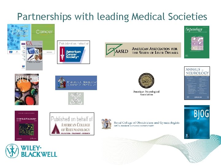 Partnerships with leading Medical Societies 