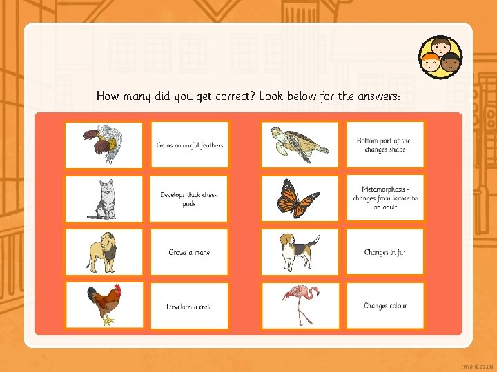 How many did you get correct? Look below for the answers: 