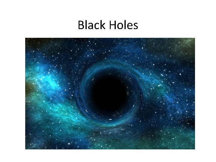Black Holes 