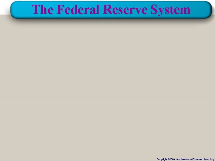 The Federal Reserve System Copyright© 2003 Southwestern/Thomson Learning 