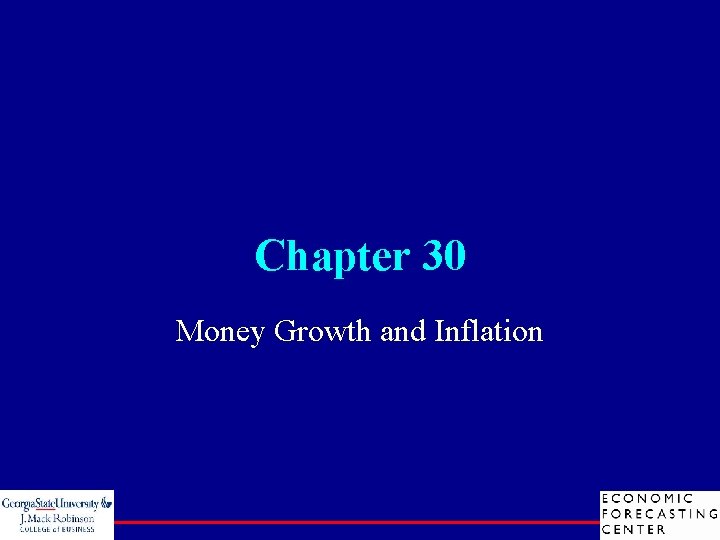Chapter 30 Money Growth and Inflation 