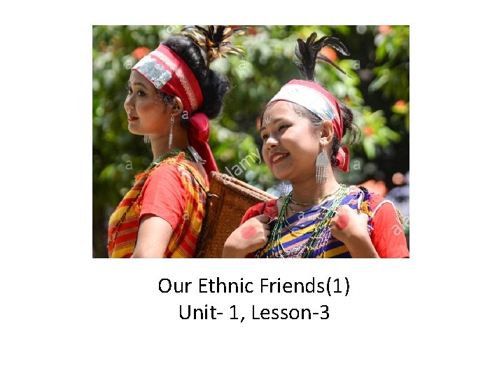 Our Ethnic Friends(1) Unit- 1, Lesson-3 