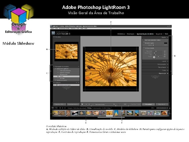 Adobe Photoshop Light. Room 3 Visão Geral da Área de Trabalho Módulo Slideshow 