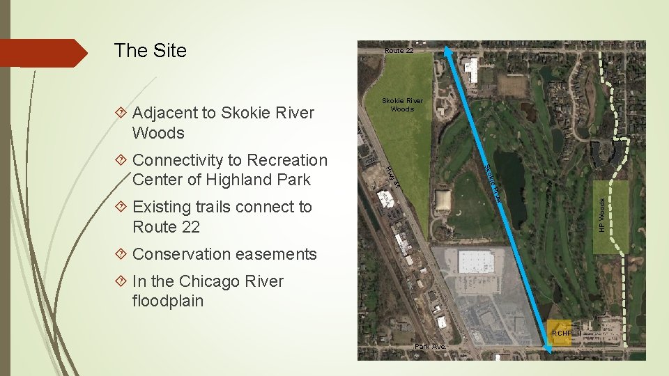  Adjacent to Skokie River Woods Sko y 4 kie Hw Riv 1 Connectivity