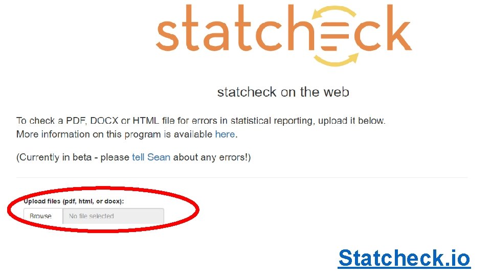 Statcheck. io 