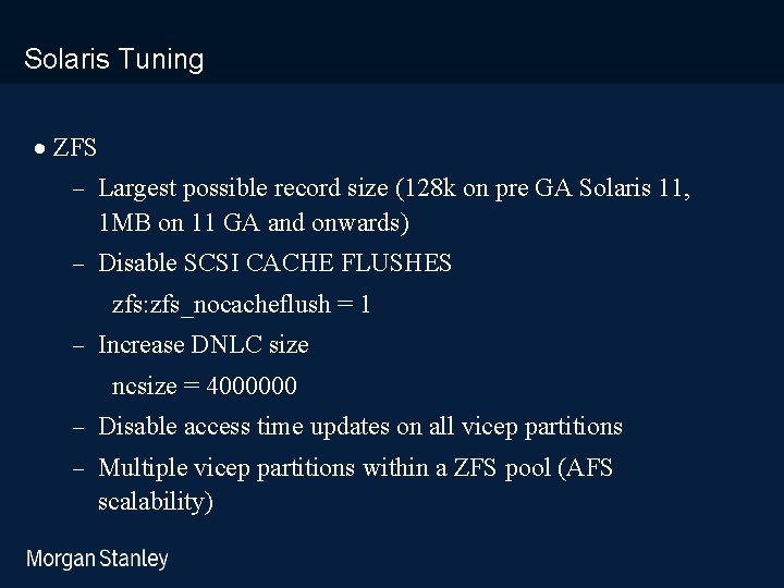 prototype template (5428278)print library_new_final. ppt Solaris Tuning · ZFS - Largest possible record size