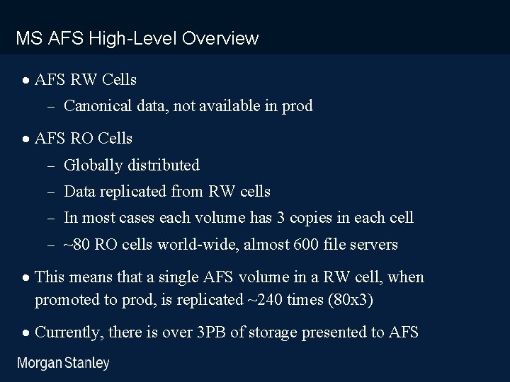 prototype template (5428278)print library_new_final. ppt MS AFS High-Level Overview · AFS RW Cells -