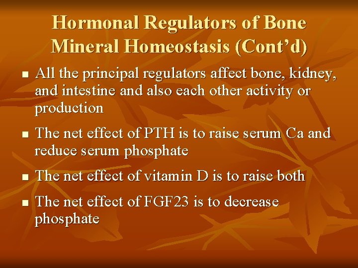Agents that Affect Bone Mineral Homeostasis By Dr