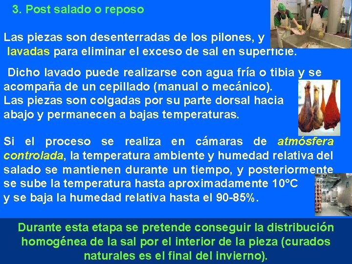 3. Post salado o reposo Las piezas son desenterradas de los pilones, y lavadas