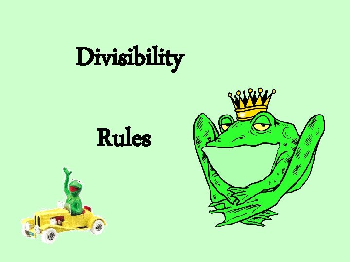Divisibility Rules 