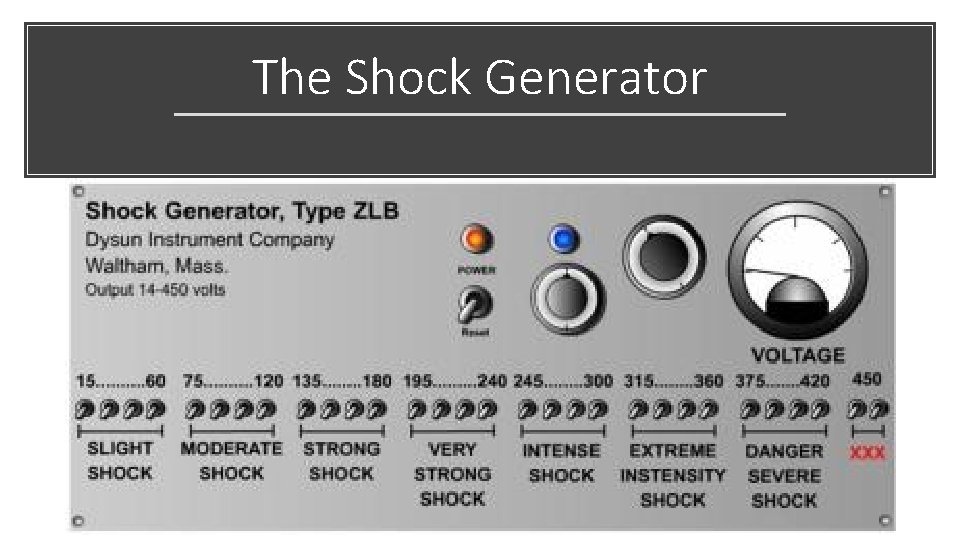 The Shock Generator 